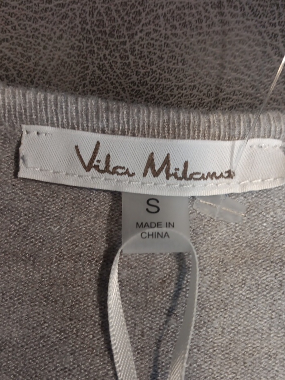 NWT Vila Milano Heather Grey Fringe Open Front Cardigan W/ Pockets - Size Small - Picture 6 of 11